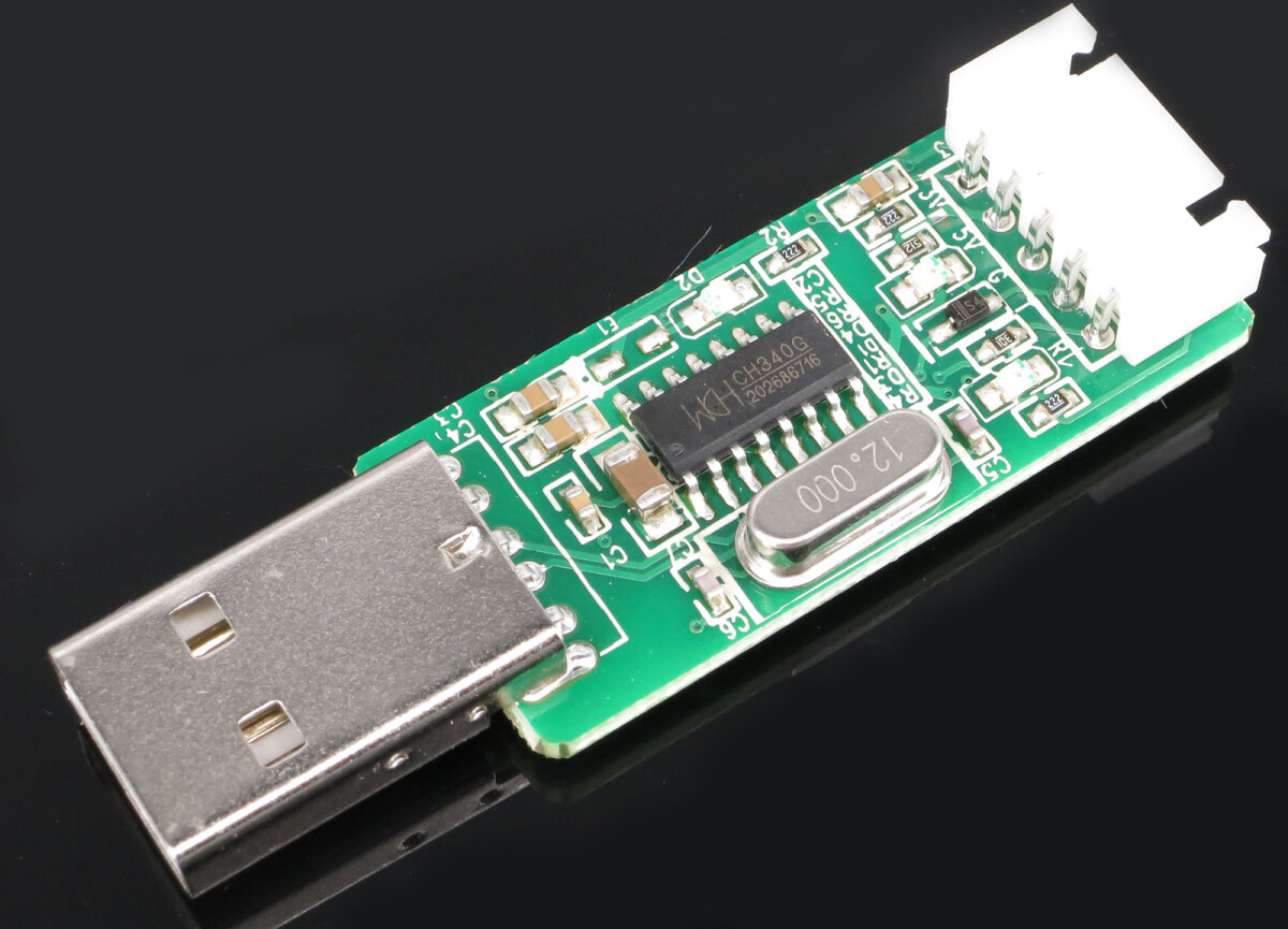 USB A/Female 5Pin pitch 2,54mm Adapter Modul CH340G for Laser Staubsensor