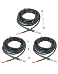 1m DS18B20 Digitalt vandtæt temperatursensormodul LS4G SE08012 3 styk med 4,7 kOhm modstande