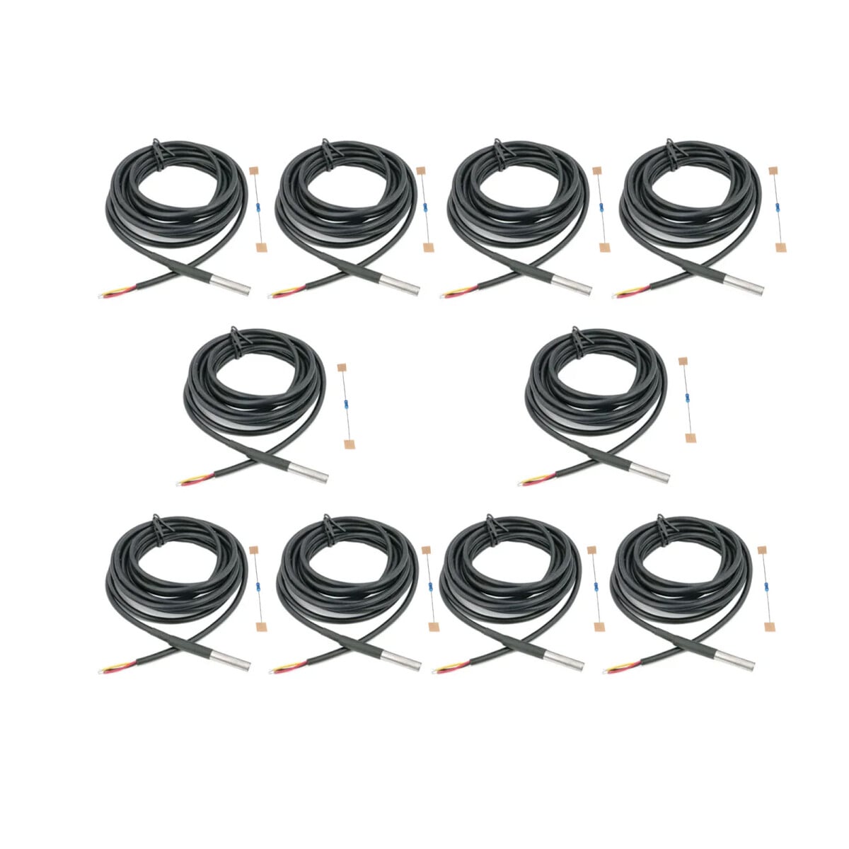1m DS18B20 Digital vandtæt temperatursensor modul LS4G SE08012 Med 4,7 kOhm modstande