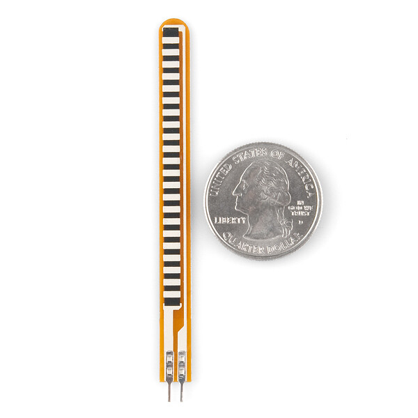 SparkFun Flex Sensor 2,2 Zoll med 0,1-toms afstandsbrydelige forbindelser, egnet til breadboard