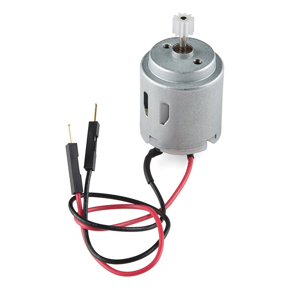 SparkFun Hobby Motor - Gegear 6mm/10 tand/1-3VDC (maks.12VDC)/6600 omdr./min