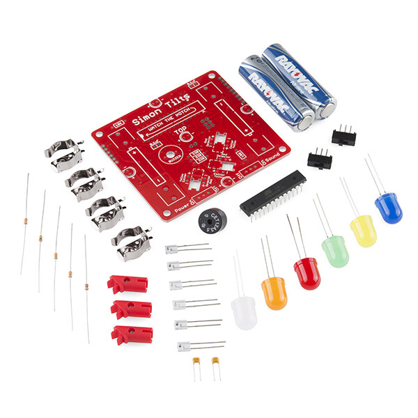 SparkFun Simon Tilts - loddet kit til gennemgående lodning