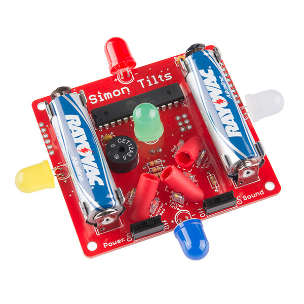 SparkFun Simon Tilts - loddet kit til gennemgående lodning