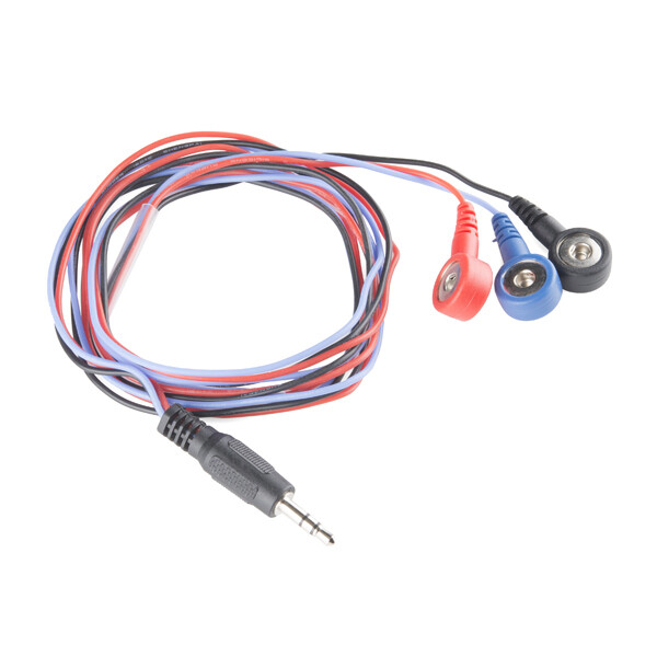 SparkFun Sensorkabel med 3x stikkontakt elektrodepuder