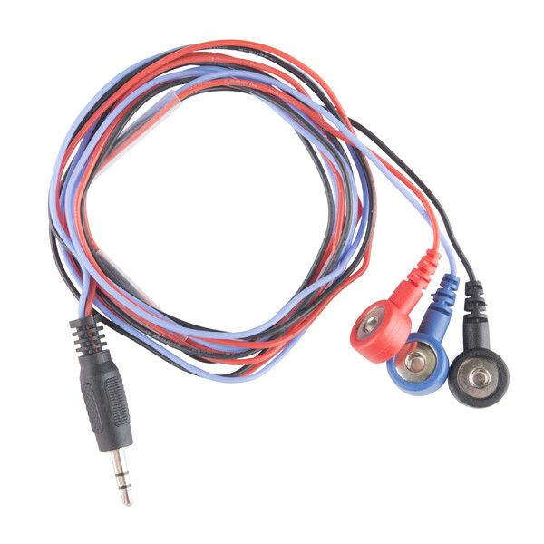 SparkFun Sensorkabel med 3x stikkontakt elektrodepuder