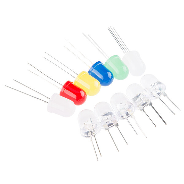 SparkFun LED Mixed Bag 10mm med 10x LEDs