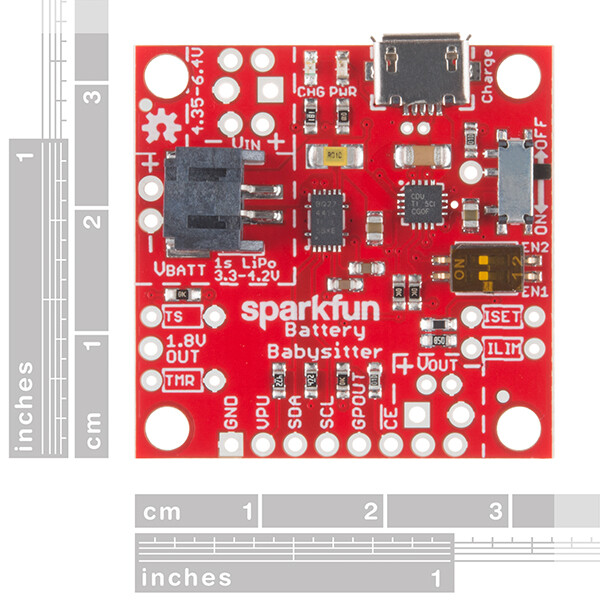 SparkFun Batteriovervågning - LiPo-batteristyring