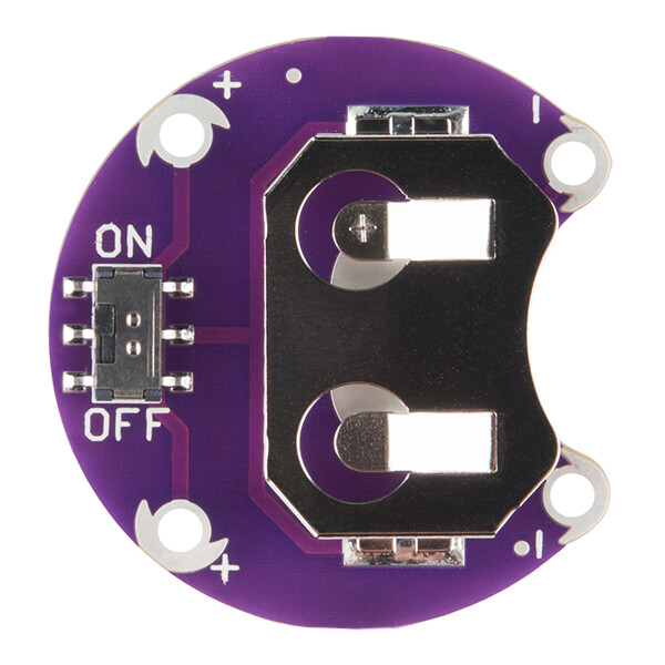 SparkFun LilyPad Coin Cell Battery Holder - Switched - 20mm