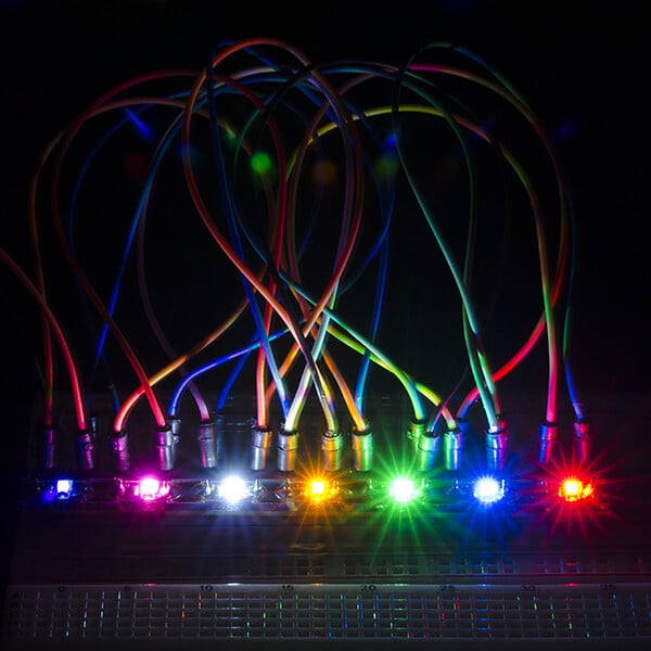 SparkFun LilyPad Rainbow LED (6 farver)