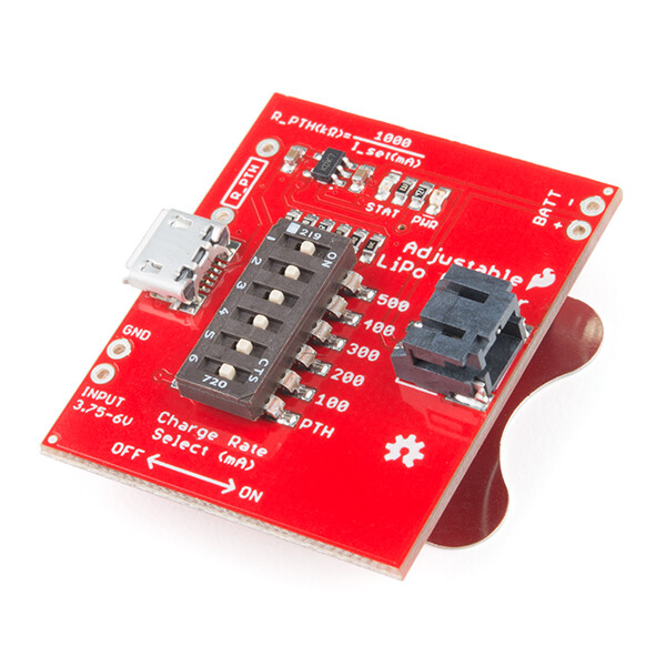 SparkFun Justérbar LiPo-oplader 3,75V til 6V