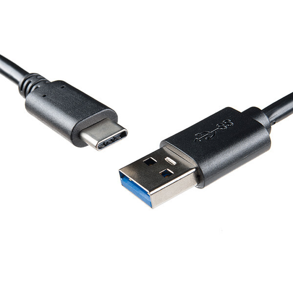 SparkFun USB 3.1 kabel A til C, 1m langt, opladningsstrøm op til 3A