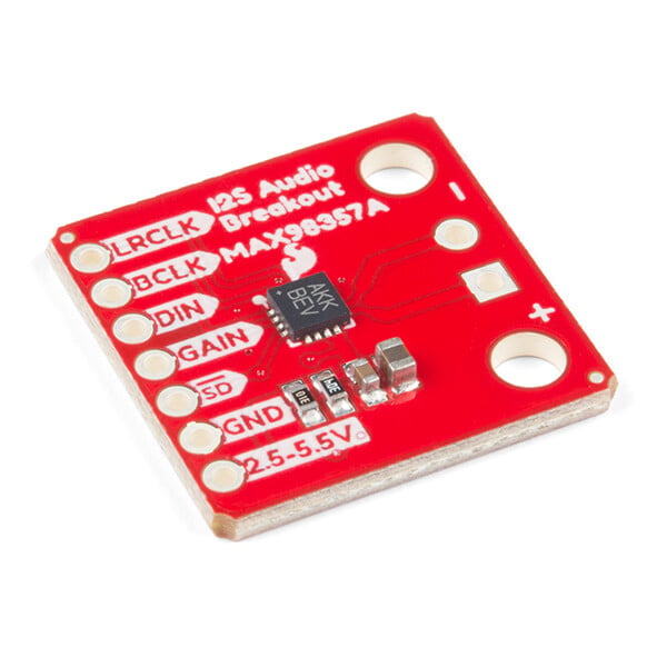 SparkFun I2S Audio Breakout - MAX98357A, DAC op til 3,2W ved 4 Ohm belastning