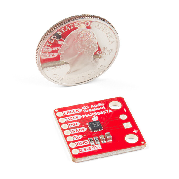 SparkFun I2S Audio Breakout - MAX98357A, DAC op til 3,2W ved 4 Ohm belastning