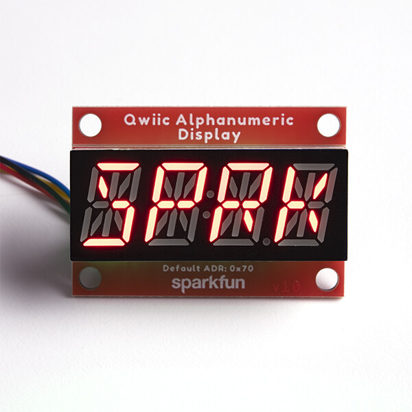 SparkFun Qwiic Alfanumerisk display Rød 14 segment I2C QWIIC