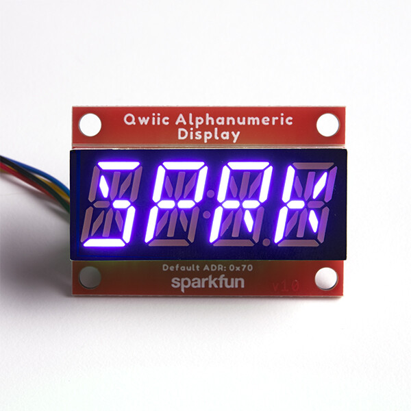 SparkFun Qwiic Alfanumerisk display lilla I2C