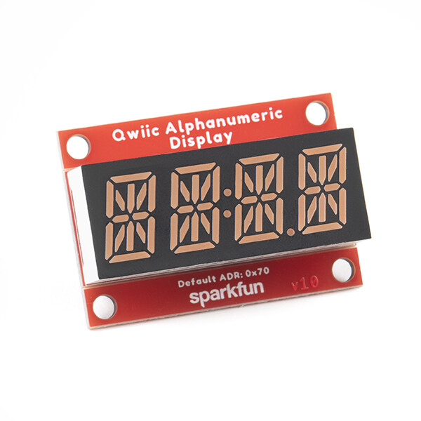 SparkFun Qwiic Alfanumerisk display lilla I2C