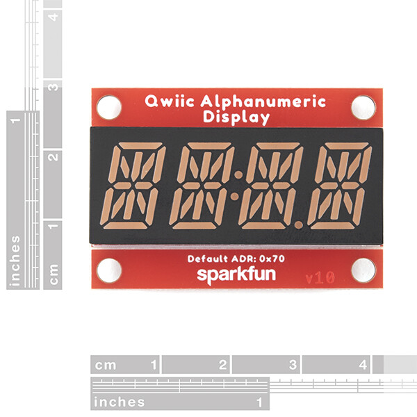 SparkFun Qwiic Alfanumerisk display lilla I2C