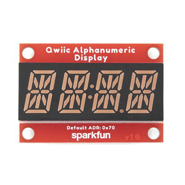 SparkFun Qwiic Alfanumerisk display lilla I2C