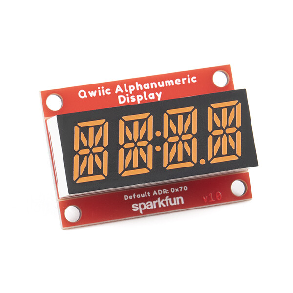 SparkFun Qwiic Alfanumerisk display, pink, 14 segment, I2C, QWIIC