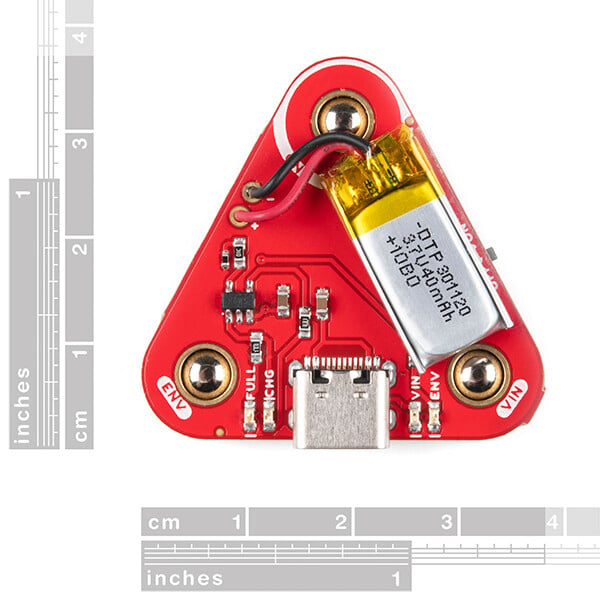 SparkFun MyoWare 2.0 strømkappe med 40mAh LiPo-batteri til muskel-sensor