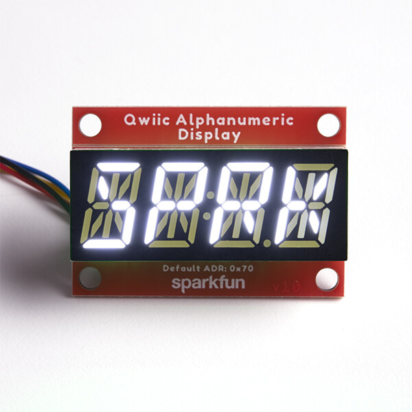 SparkFun Qwiic Alfanumerisk display hvid I2C