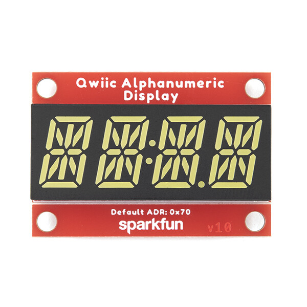 SparkFun Qwiic Alfanumerisk display hvid I2C