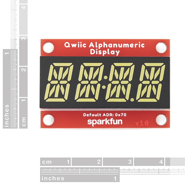 SparkFun Qwiic Alfanumerisk display hvid I2C