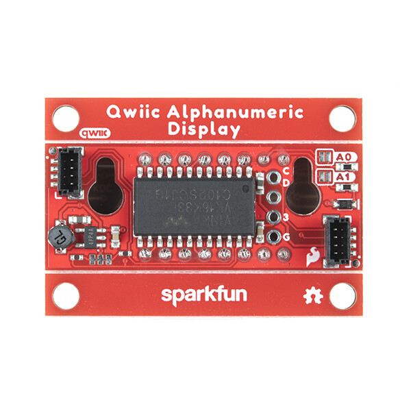 SparkFun Qwiic Alfanumerisk display, grønt, 14 segment