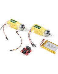SparkFun Qwiic Motor Driver Kit med Hobby Gearmotor, LiPo-batteri
