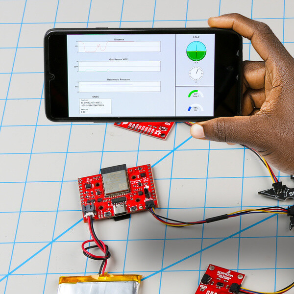 SparkFun DataLogger IoT 9DoF IMU GPS Tryk Fugtighed og Afstandsensorer
