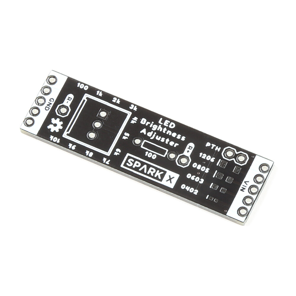 SparkFun LED Brightness Adjuster Kit med 10k lineær potentiometer 100 Ohm modstand
