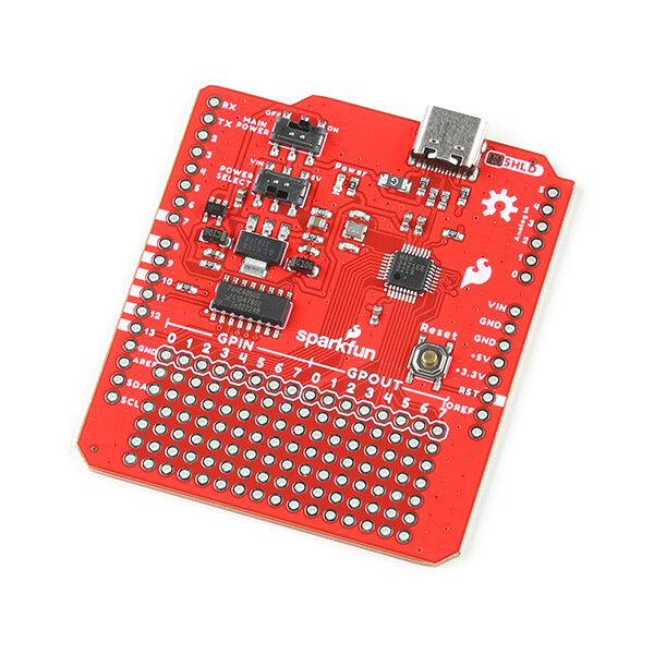 SparkFun USB-C Host Shield til Arduino, der bruger 5V og VIN pins