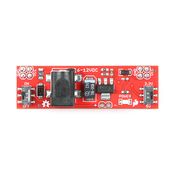 SparkFun Breadboard strømforsyning - 5V/3.3V (med stik)
