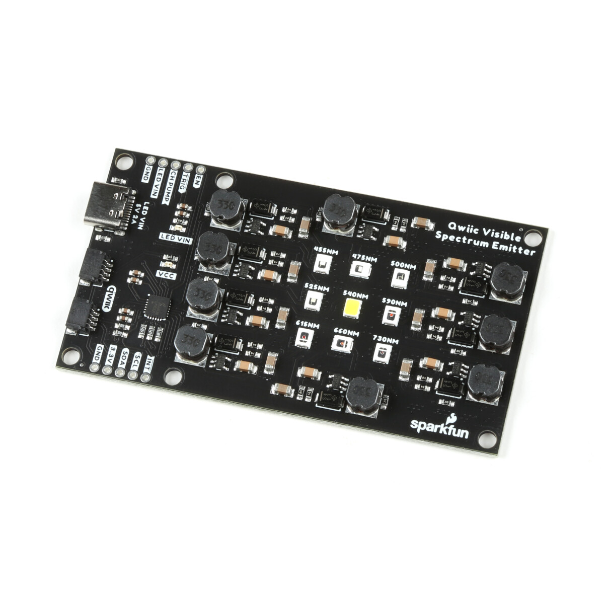 SparkFun Qwiic Visible Spectrum Emitter med 9 RGB LED'er
