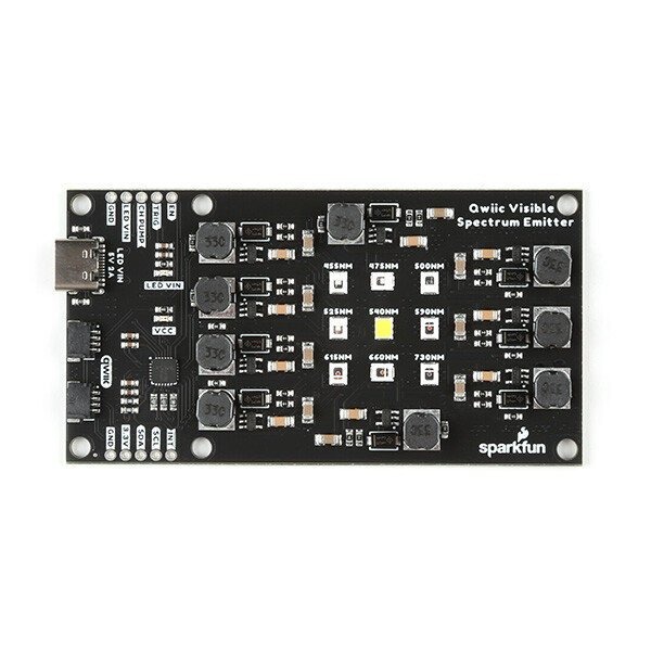 SparkFun Qwiic Visible Spectrum Emitter med 9 RGB LED'er