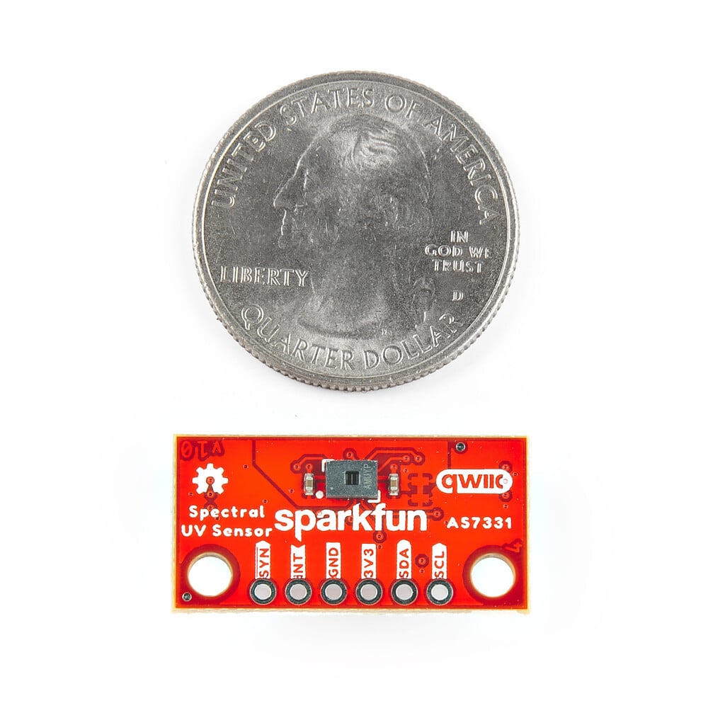 SparkFun Mini Spectral UV-sensor AS7331 Qwiic til Arduino