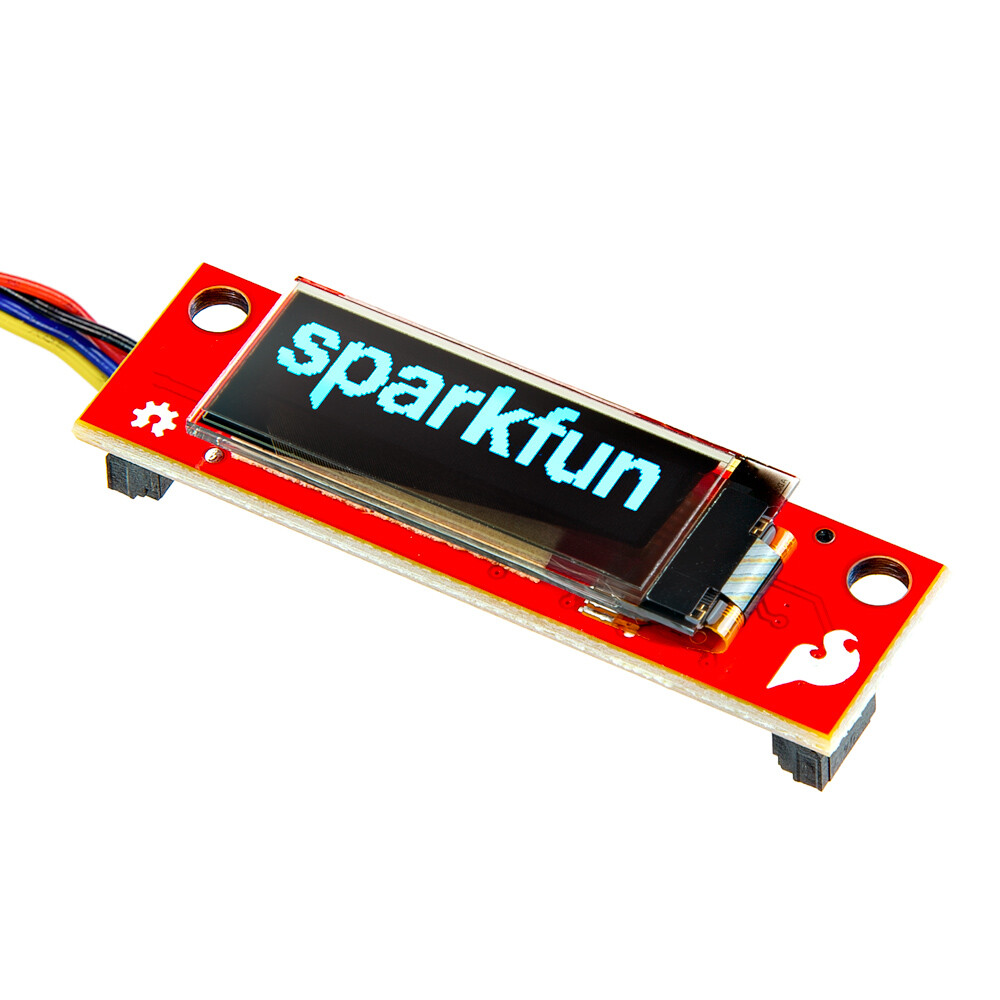 SparkFun Qwiic OLED-display, 0,91 Zoll, 128x32, uden baggrundsbelysning til Arduino