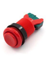 SparkFun Konkav momentær trykknap rød til spilmaskine