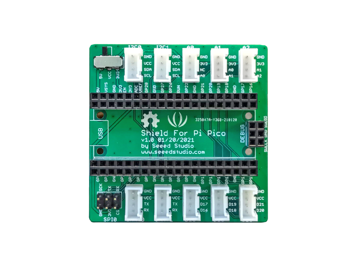 Seeed Studio Grove Shield for Pi Pico v1.0 – Kræver ingen lodning