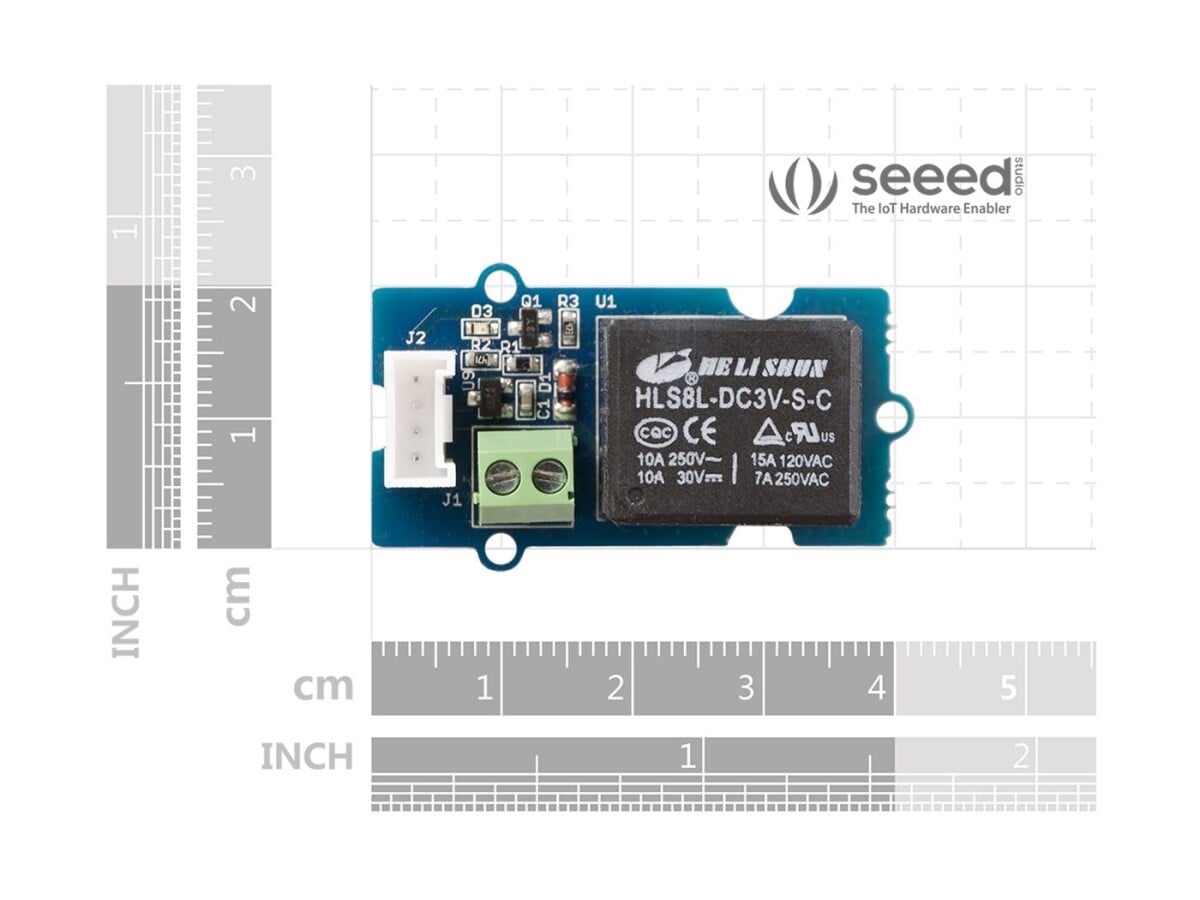 Seeed Studio Grove Relæ 5V/10A til Arduino Mekanisk relækontakt