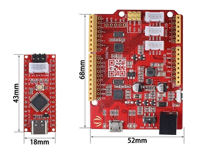 Seeed Studio Seeeduino Nano Grove TypeC-stik Kompatibel med Arduino Nano