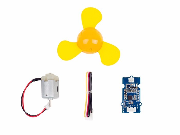 Seeed Studio Grove Mini Fan v1.1 med DC-motor og driverplade