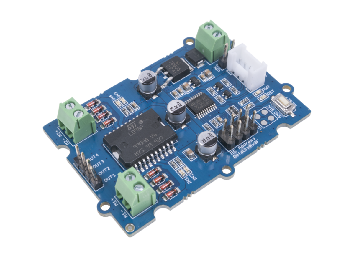 Seeed Studio Grove I2C Motor Driver (L298P) til Step-/Servomotor
