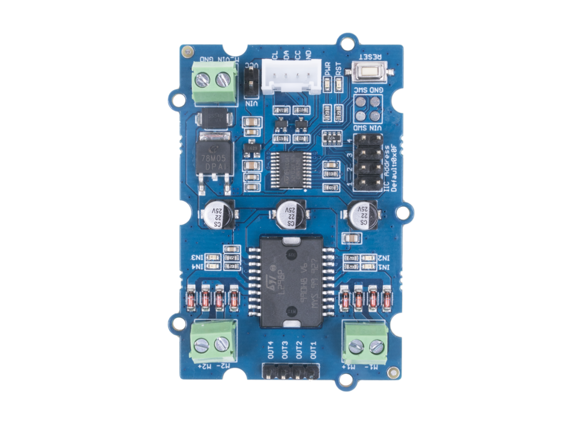 Seeed Studio Grove I2C Motor Driver (L298P) til Step-/Servomotor
