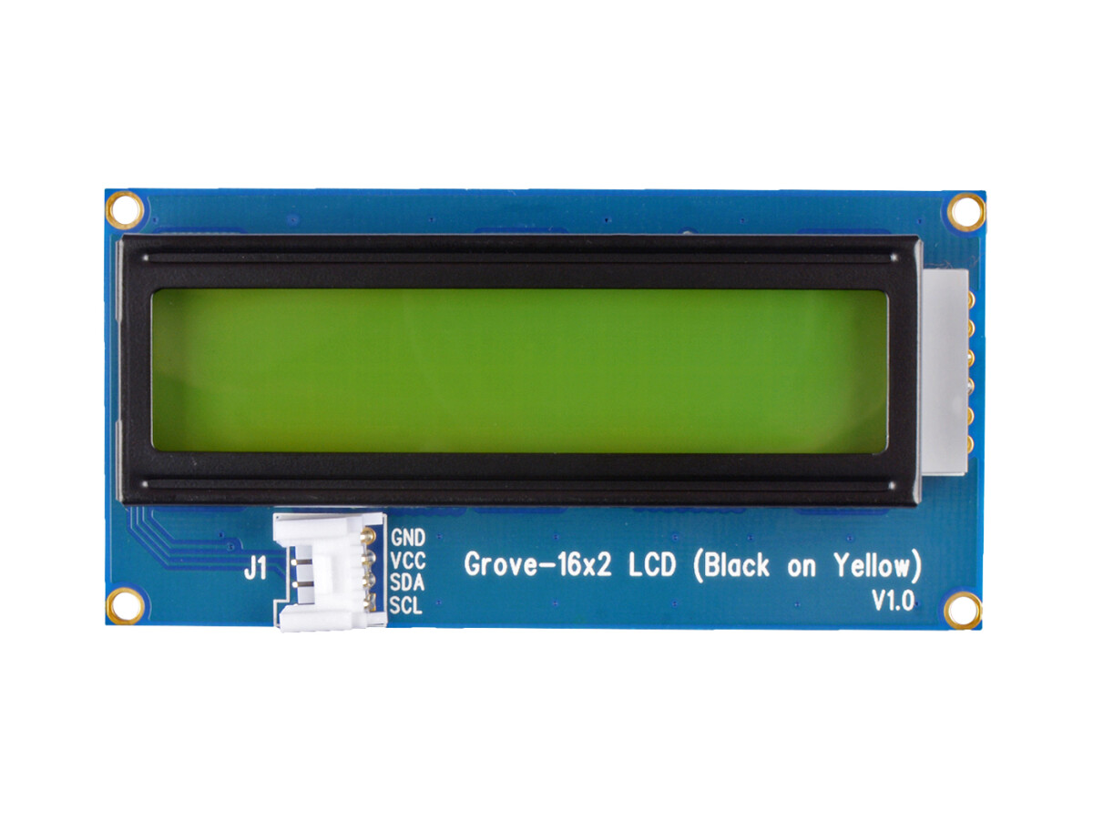 Seeed Studio Grove 16x2 LCD (Sort på Gul) til Arduino Raspberry Pi