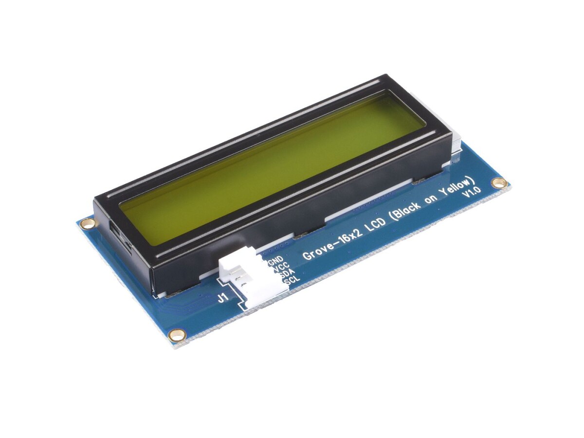 Seeed Studio Grove 16x2 LCD (Sort på Gul) til Arduino Raspberry Pi