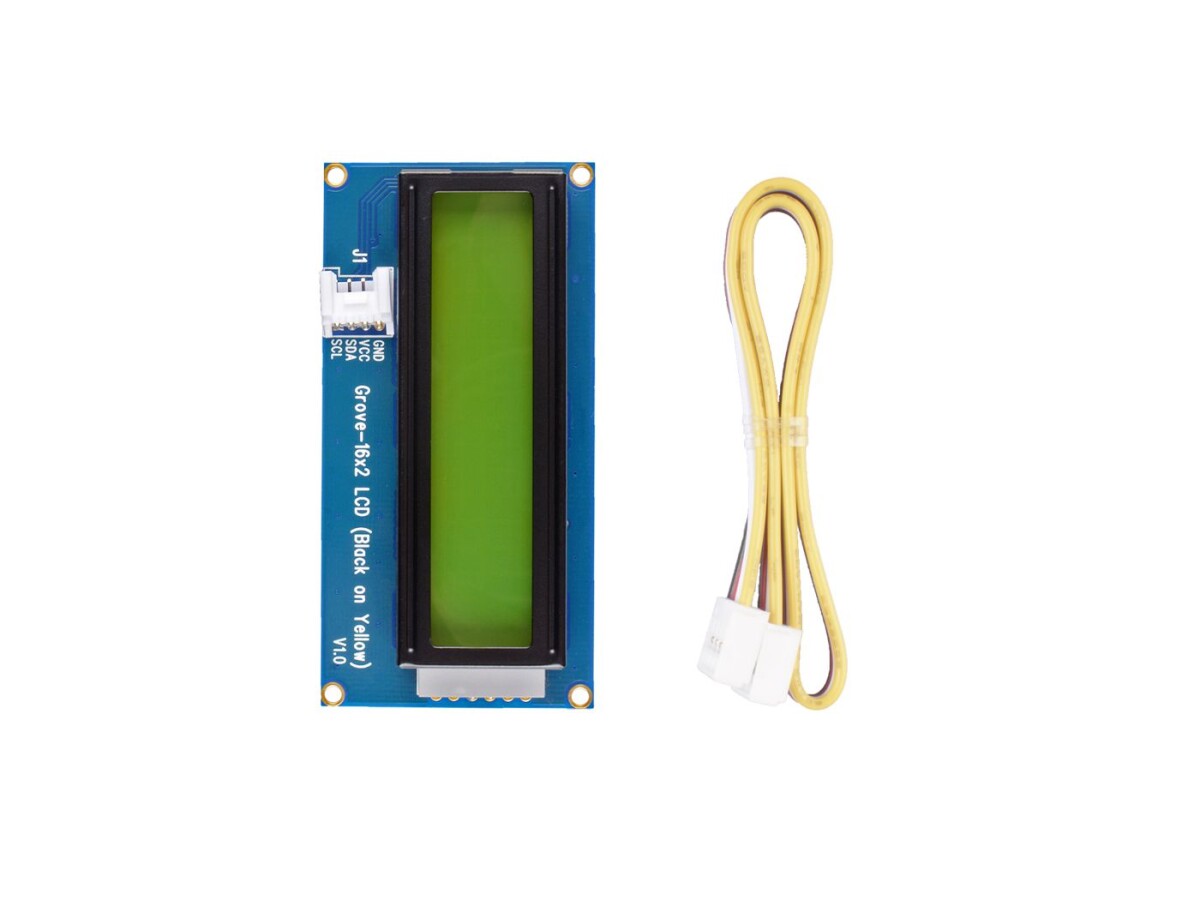 Seeed Studio Grove 16x2 LCD (Sort på Gul) til Arduino Raspberry Pi