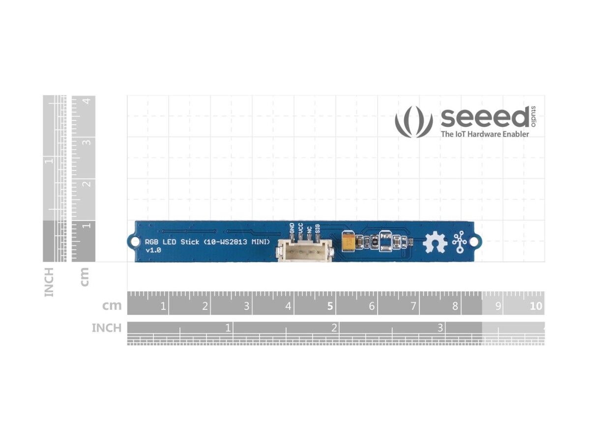 Seeed Studio Grove RGB LED Stang (10x WS2813 Mini 3535) Fuld farve RGB LED belysning