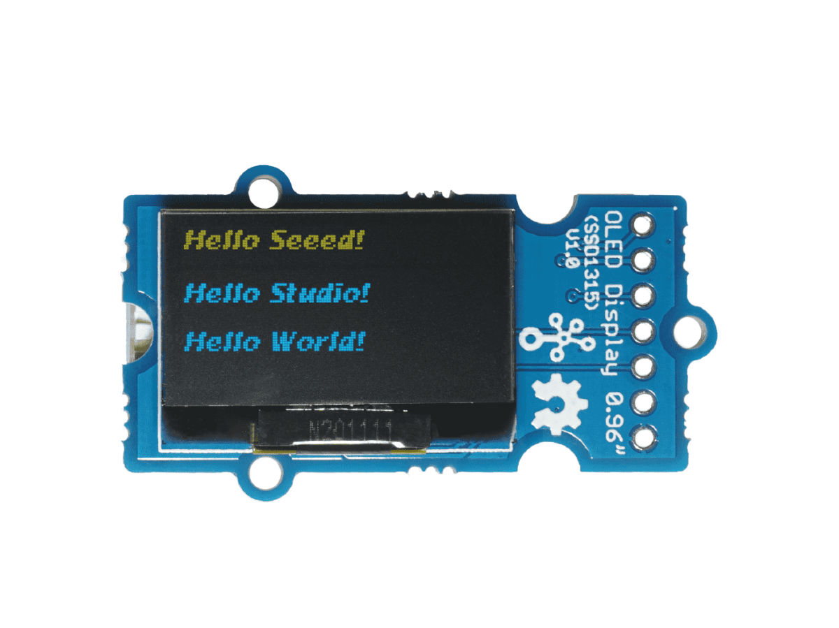 Seeed Studio Grove 0,96 Zoll OLED Gul & Blå Display (SSD1315) SPI I2C 3,3V/5V