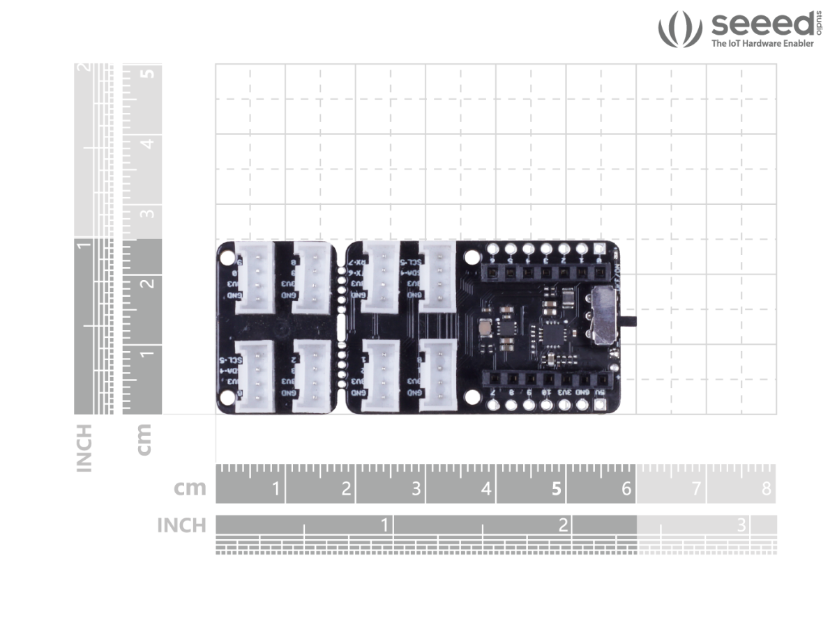 Seeed Studio Grove Shield for XIAO med indbygget batteristyring